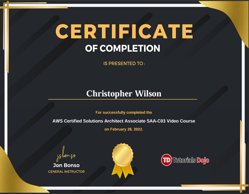 Tutorials Dojo Course